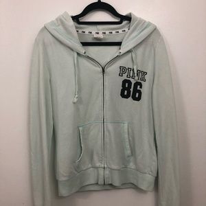 PINK FULL ZIP HOODIE